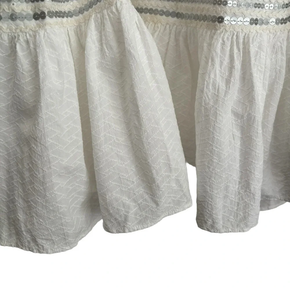 NWT Venezia Embroidered Sequin Skirt Size 20 Lined Eyelet Cottagecore Prairie